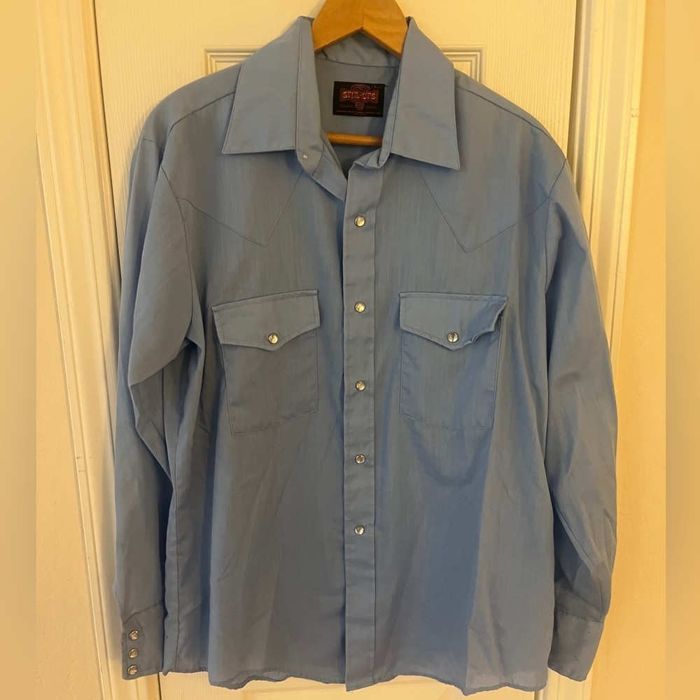 Men’s S/M Stir-Ups Vintage 70s‎ Western Shirt With Pearl Snaps